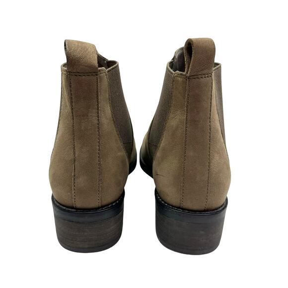 Eileen Fisher Blink Taupe Brown Gray Tumbled Nubuck Pull On Chelsea Bootie - Picture 5 of 10